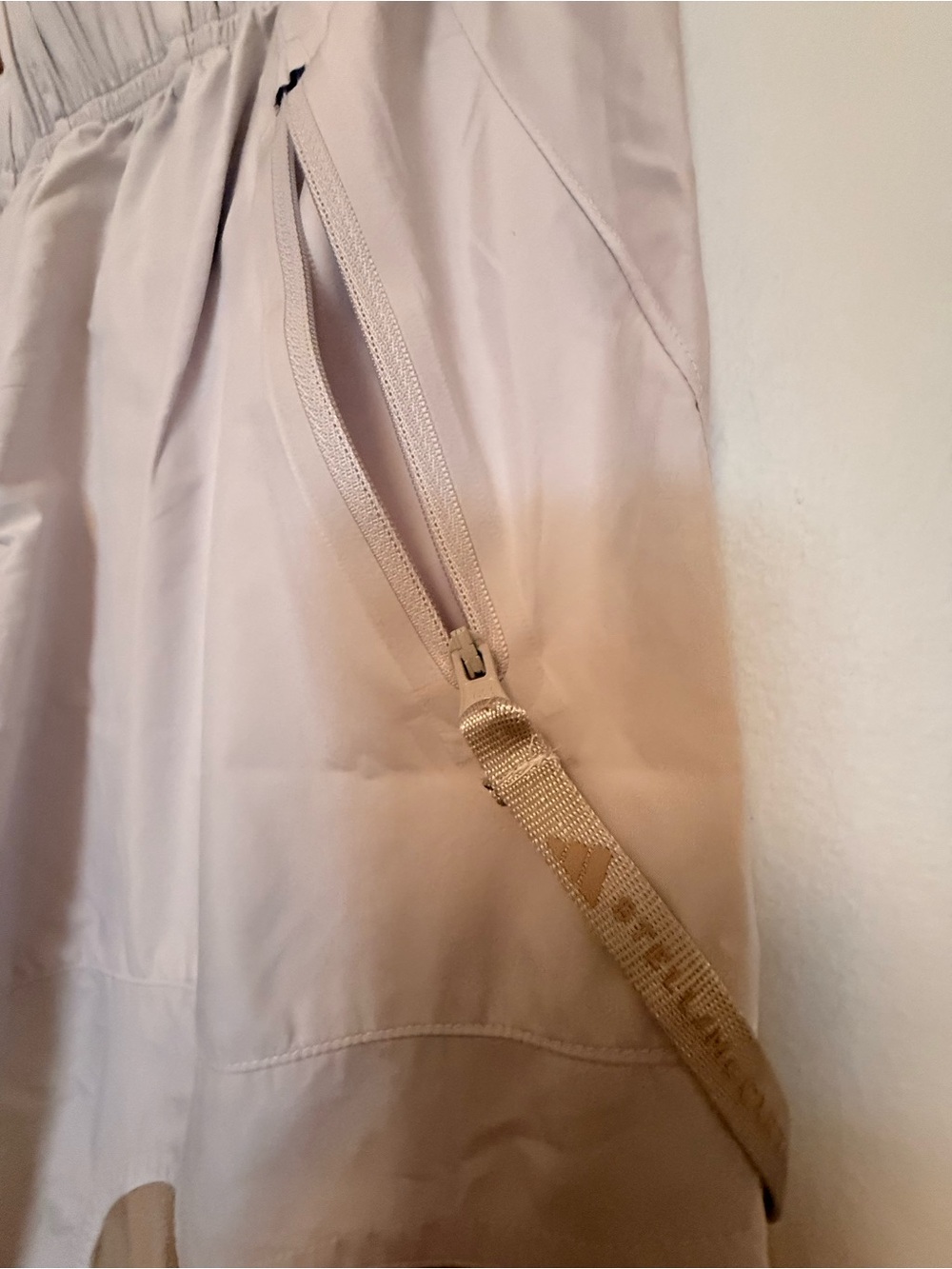 Adidas by Stella McCartney Beige & Yellow Colorblock Joggers - Picture 2 of 5